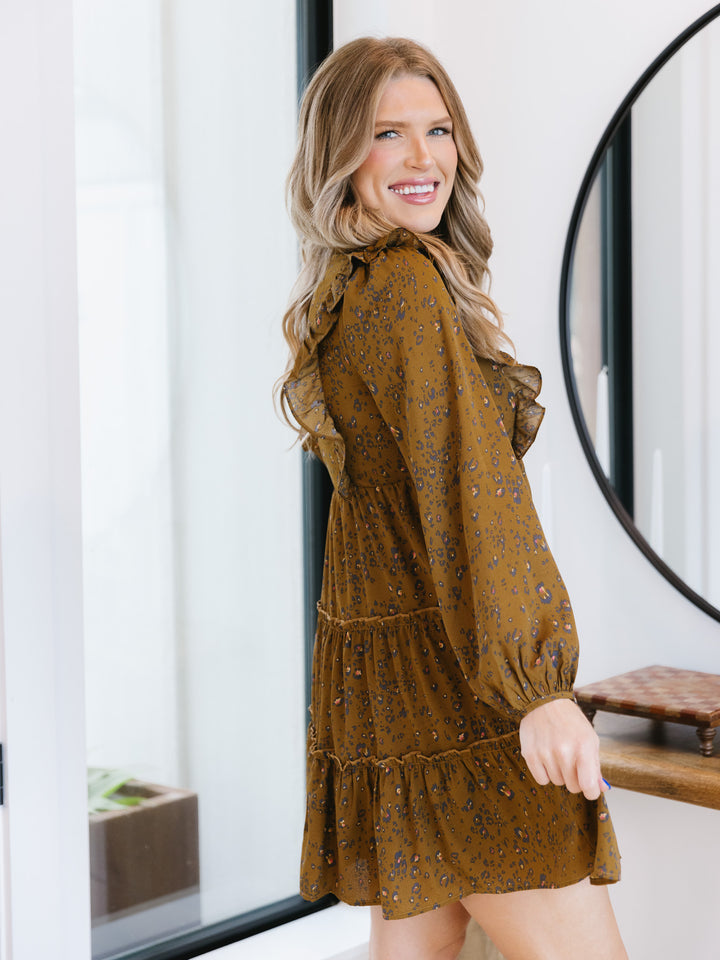 Tabitha Toffee Long Sleeve Dress
