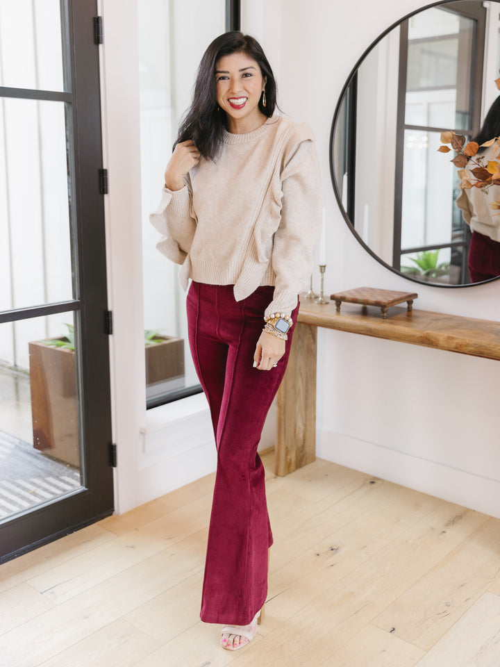 FINAL SALE - Carson Corduroy Flared Pant