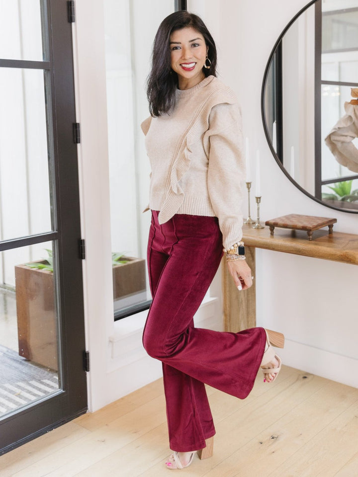 FINAL SALE - Carson Corduroy Flared Pant