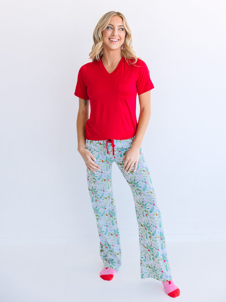 Holly Jolly T Shirt Pajama Set