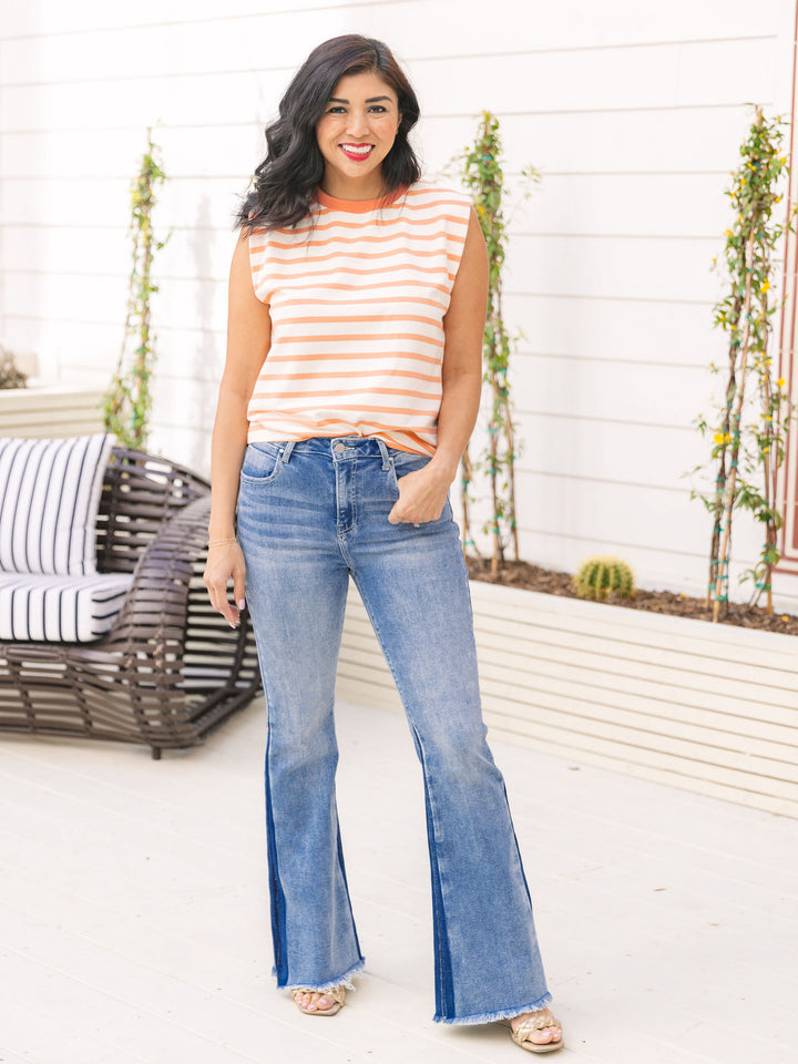 Easy Weekend Striped Tank