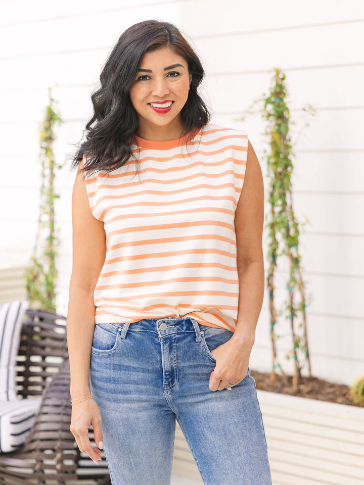 Easy Weekend Striped Tank