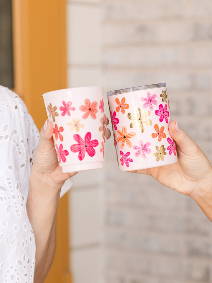 Floral Colored Cups