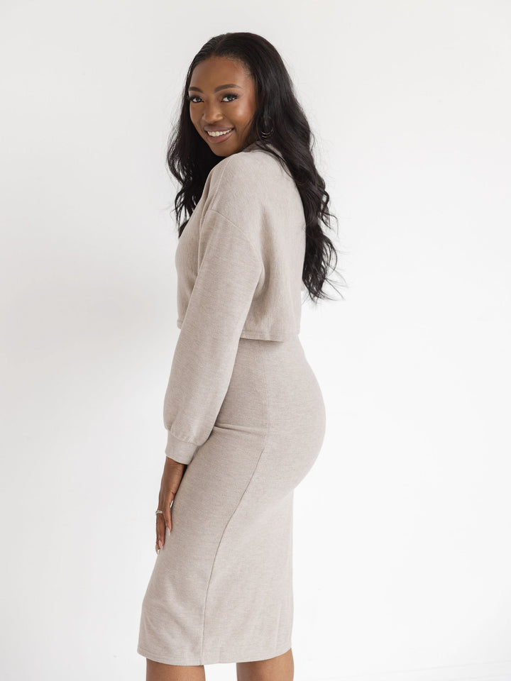 Slip & Soft Sweater Dress Set