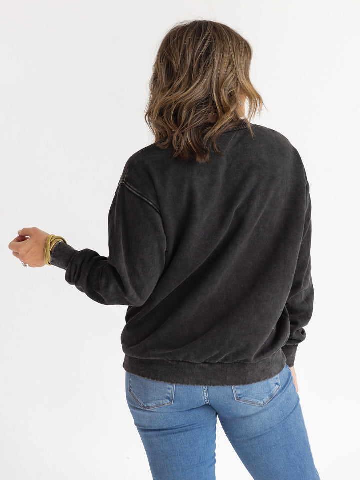 Grateful Thankful Blessed Washed Pullover