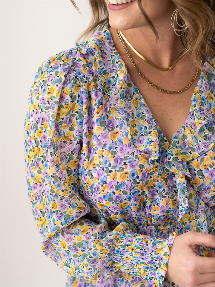 Color Me in Sunshine Ruffle Dress