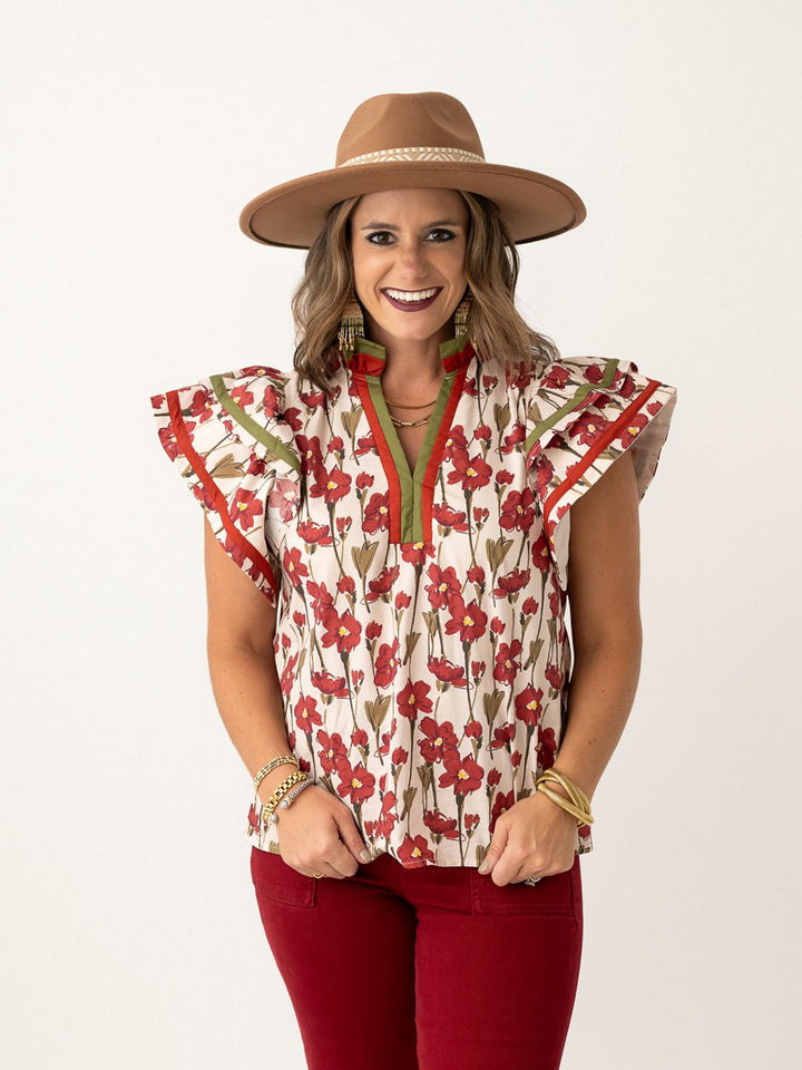 Ruffled Bloom Blouse