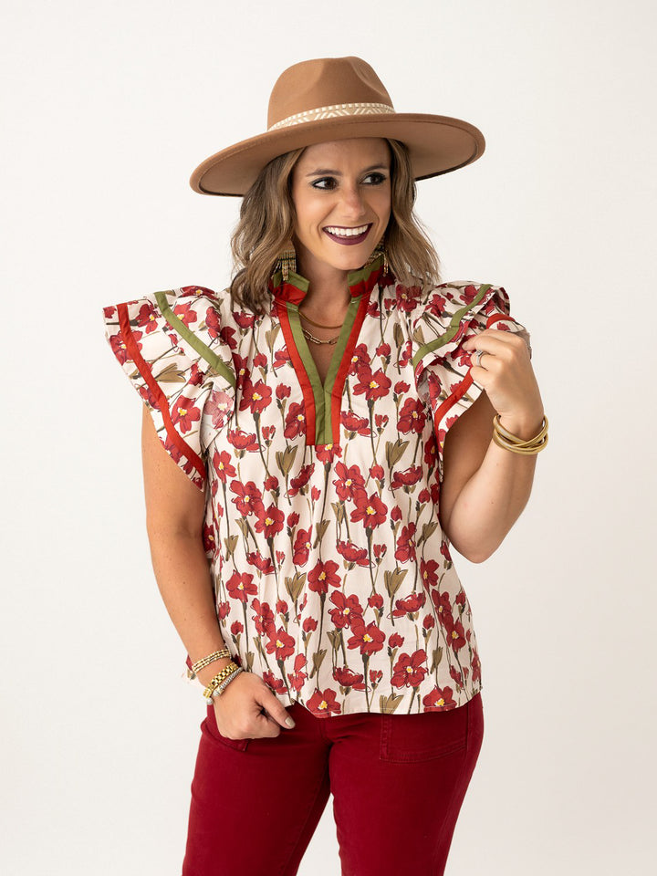 Ruffled Bloom Blouse