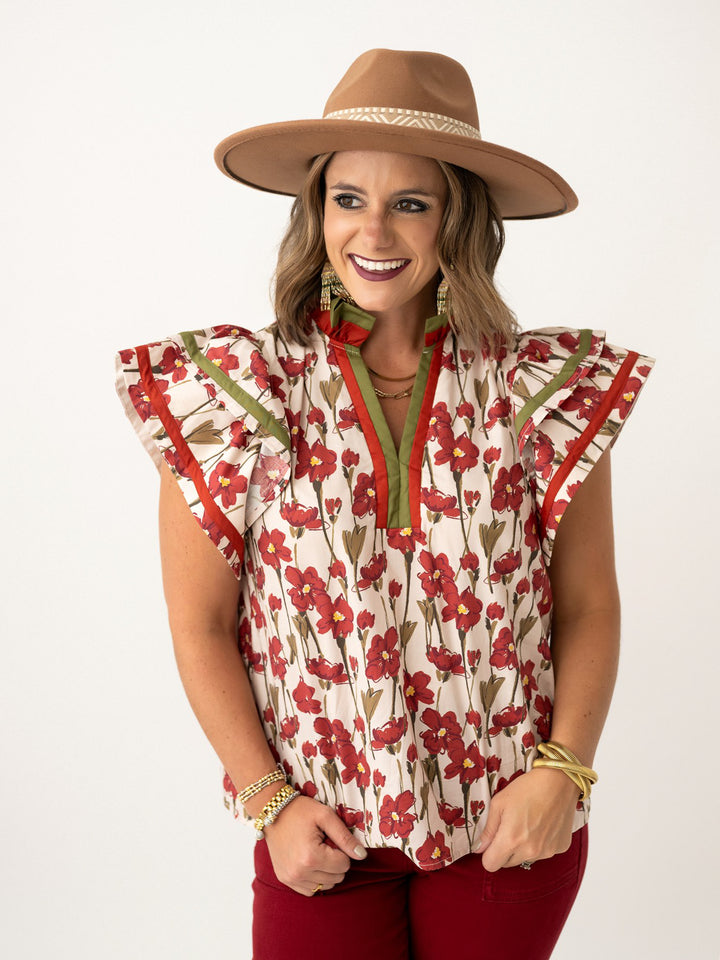 Ruffled Bloom Blouse