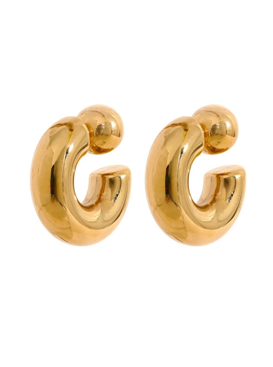 Ashley Gold Hoops