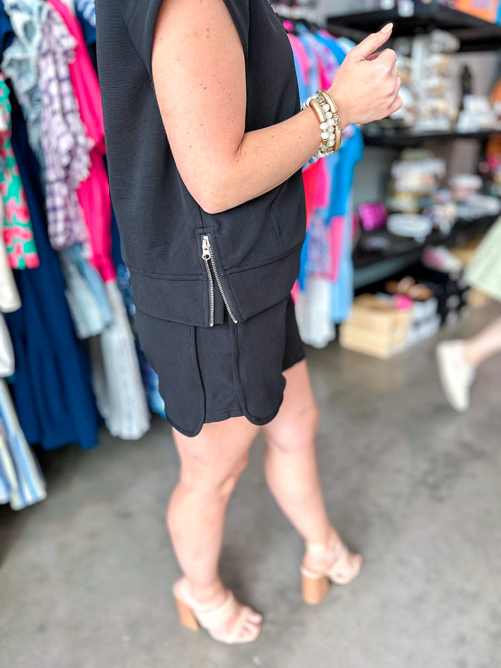 Run Around Textured Shorts