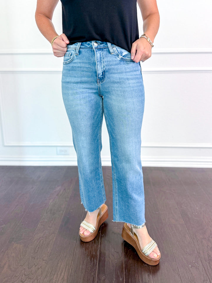 Flying Monkey High Rise Crop Slim Wide