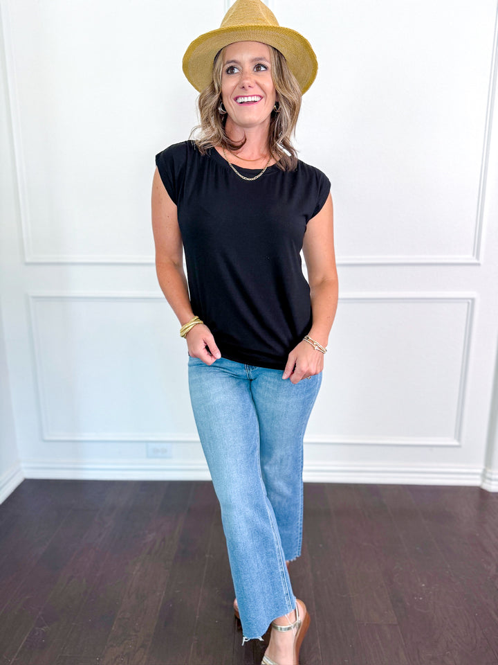 Flying Monkey High Rise Crop Slim Wide