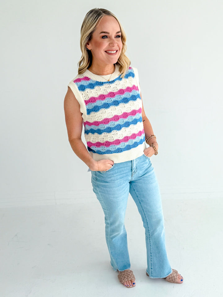 Wendy Wave Crochet Sweater