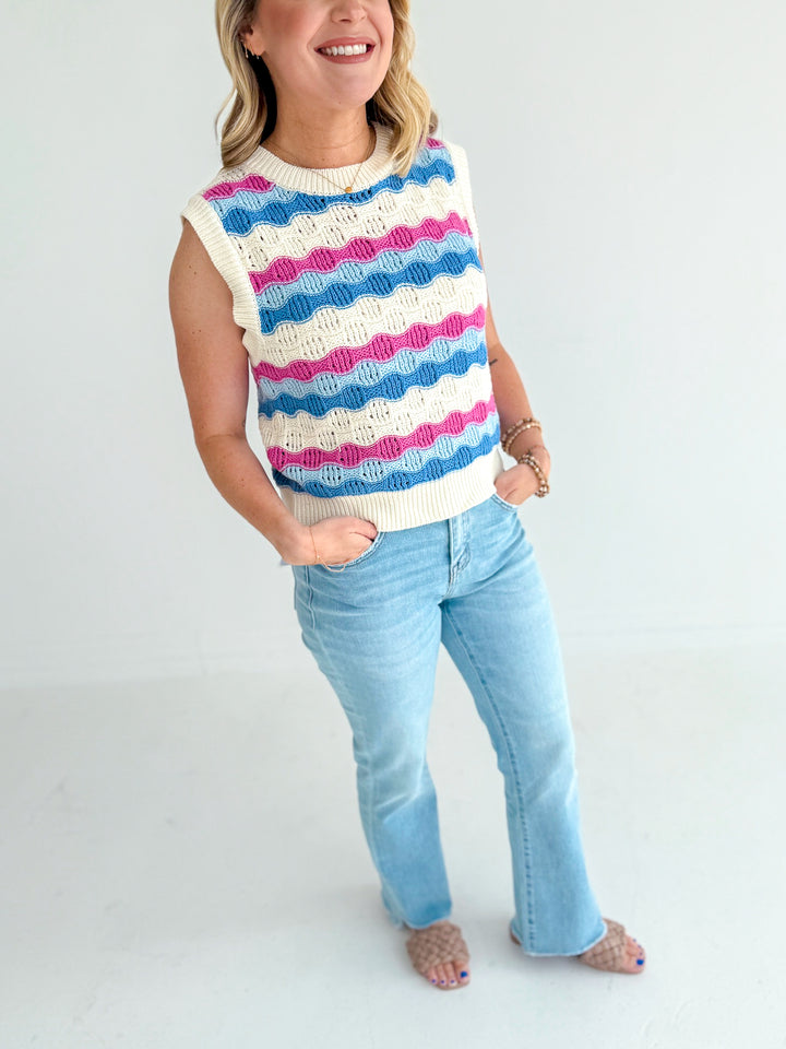 Wendy Wave Crochet Sweater