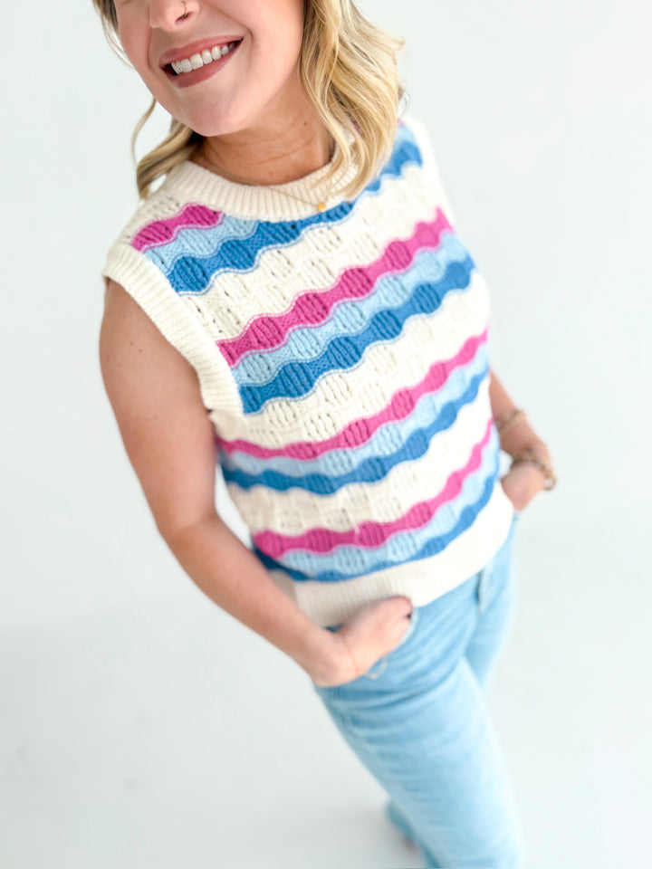 Wendy Wave Crochet Sweater
