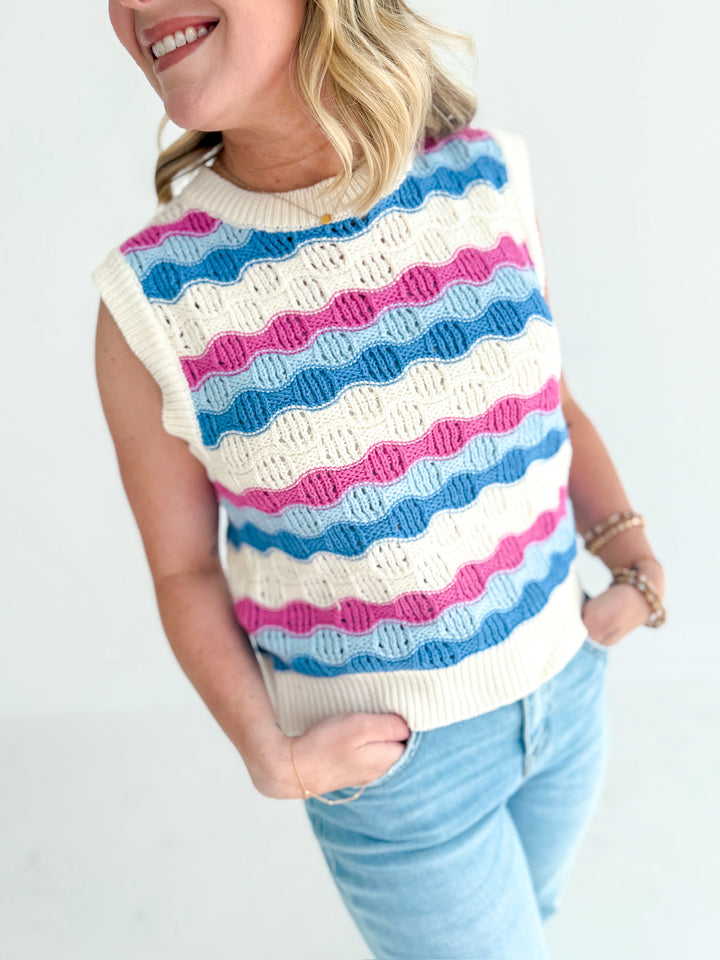 Wendy Wave Crochet Sweater