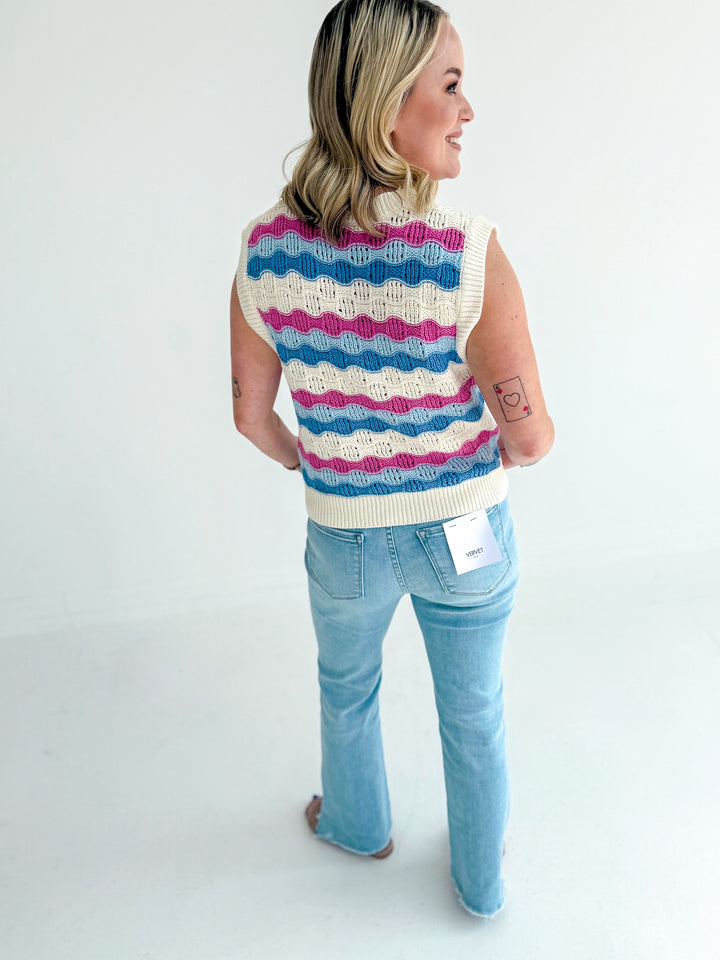 Wendy Wave Crochet Sweater