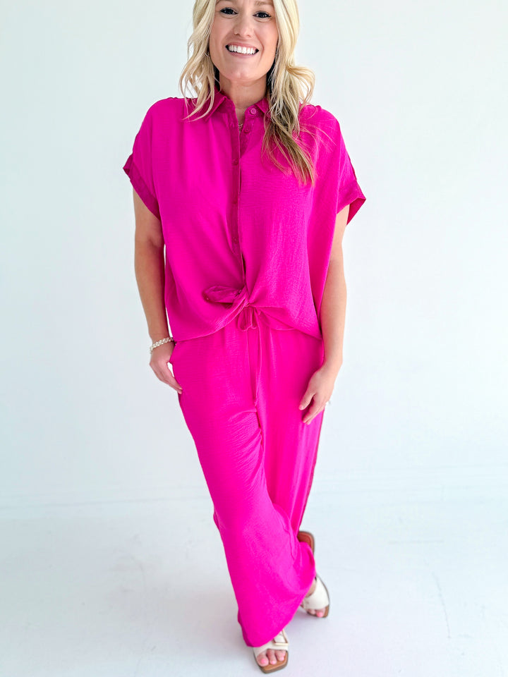 Shimmer the Day Button Up Top