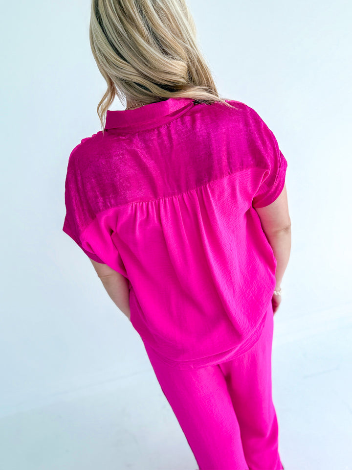 Shimmer the Day Button Up Top