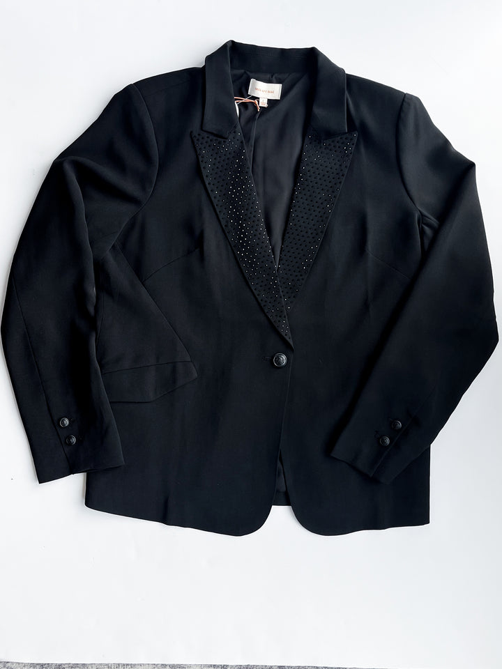 Bianca Black Rhinestone Blazer