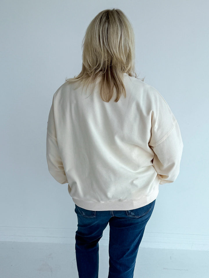 Lucky Boots & Lace Sweatshirt