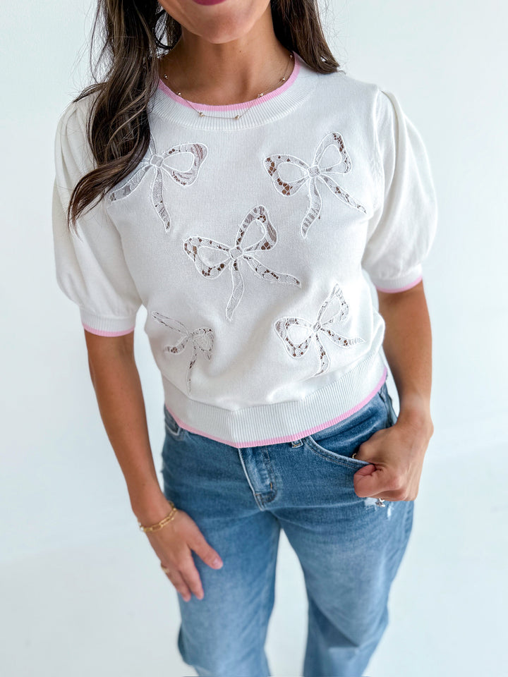 Lara Lace Knit Sweater