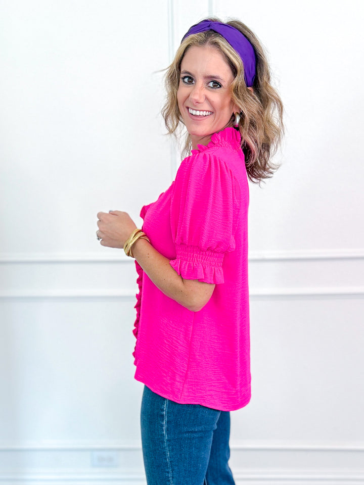 Rachel Ruffle Neck Blouse