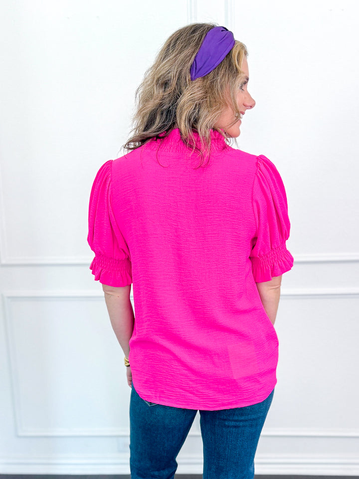 Rachel Ruffle Neck Blouse