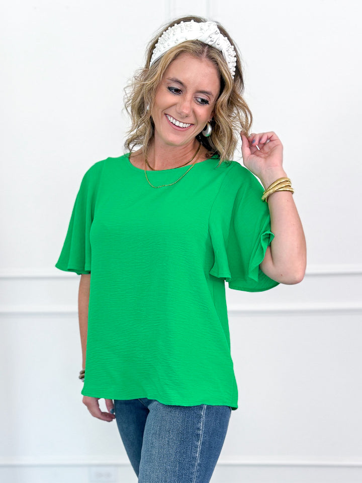 Whitney Winged Short Sleeve Top