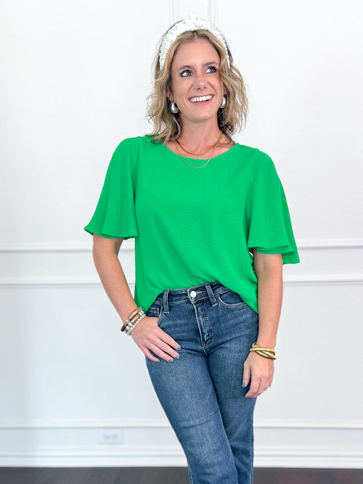 Whitney Winged Short Sleeve Top