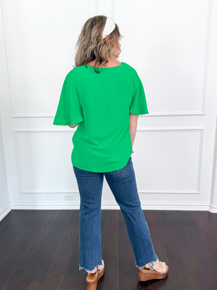 Whitney Winged Short Sleeve Top