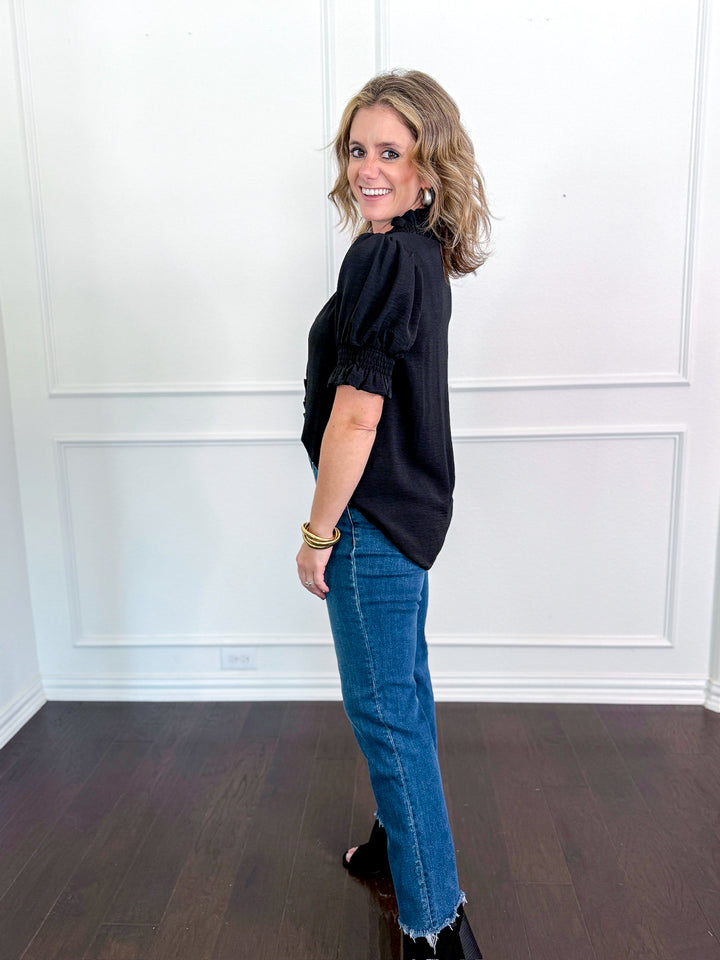 Rachel Ruffle Neck Blouse