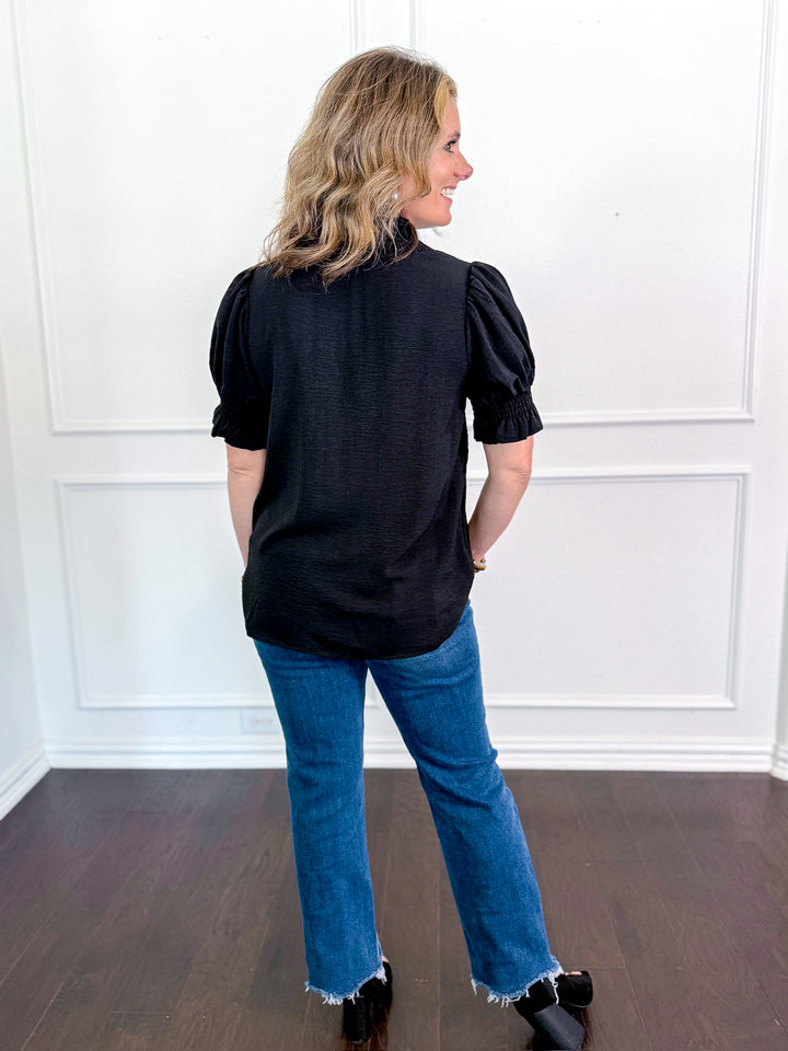 Rachel Ruffle Neck Blouse