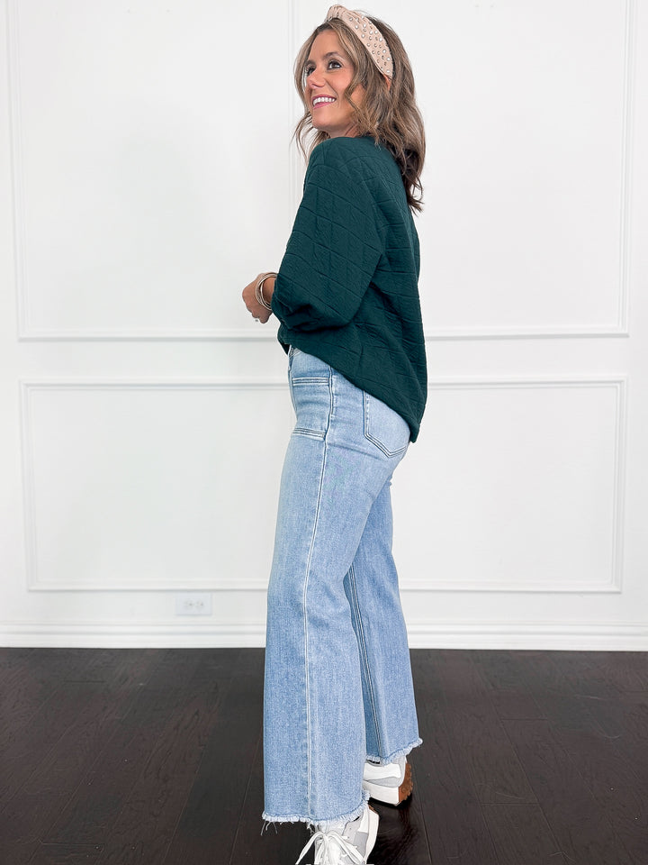Vervet High Rise Crop Slim Wide