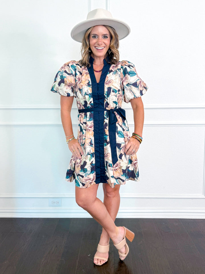 Geisha Garden Button Front Dress