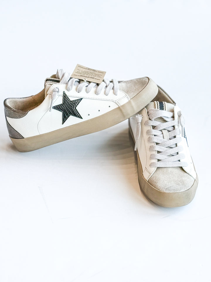 Shushop Paula Black Lizard Sneaker