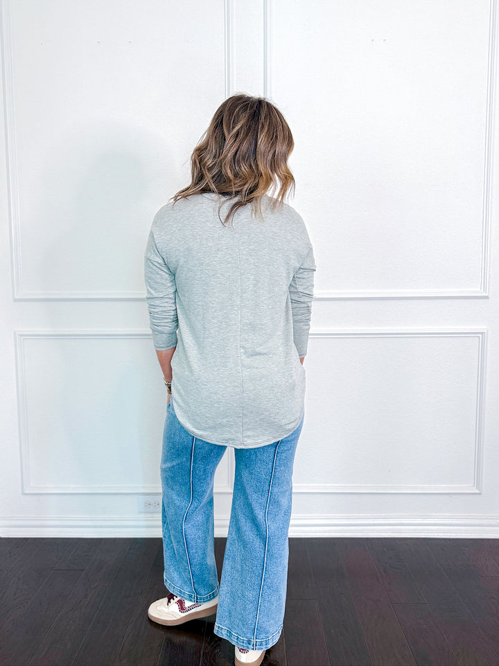 Loops & Lines Heathered Top