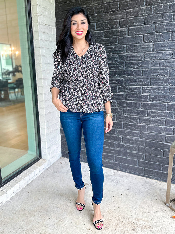 Blooming in Fall Smocked Blouse