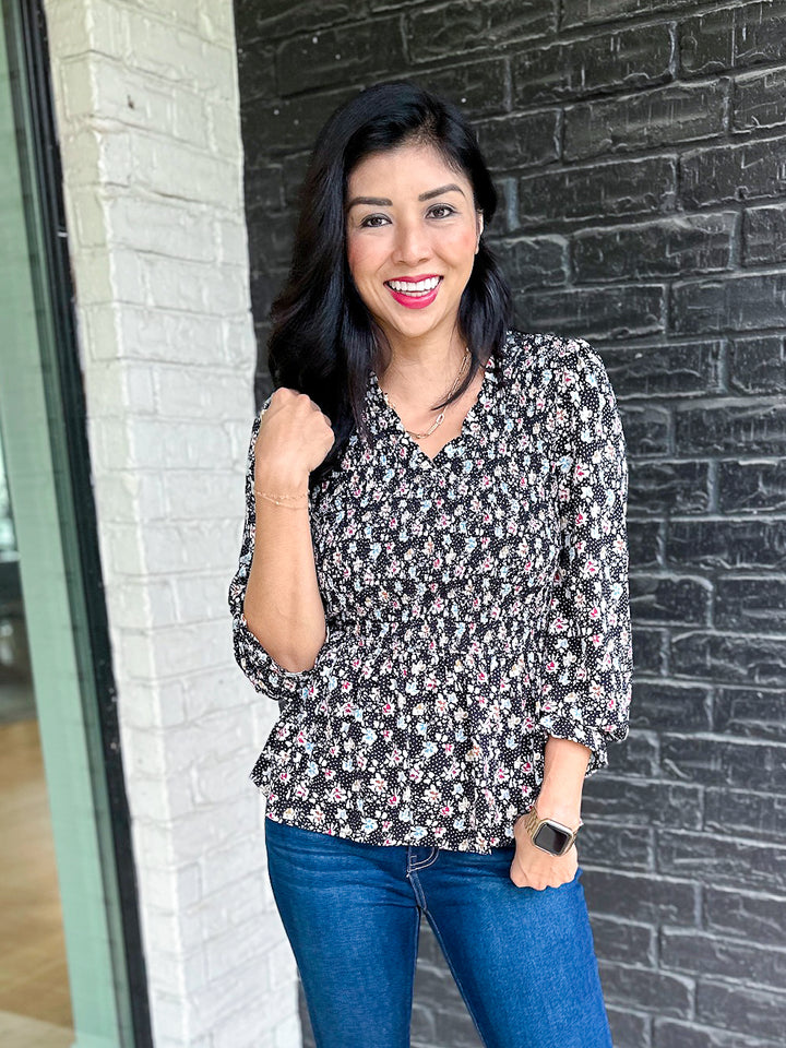 Blooming in Fall Smocked Blouse