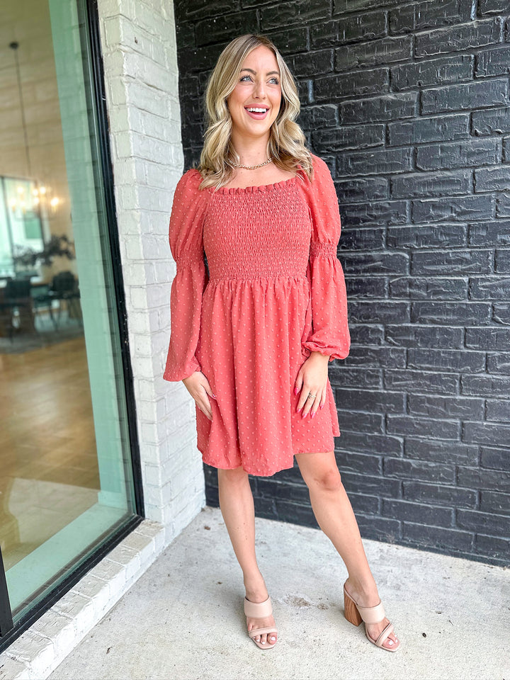 Free Spirit Smocked Peasant Dress