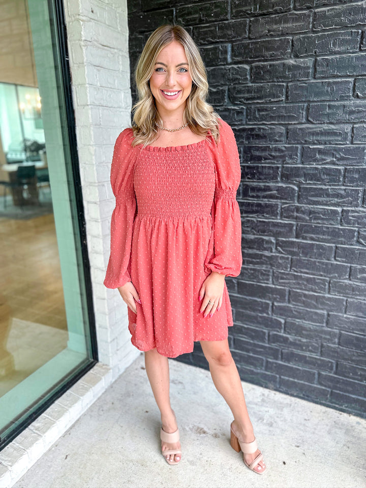 Free Spirit Smocked Peasant Dress