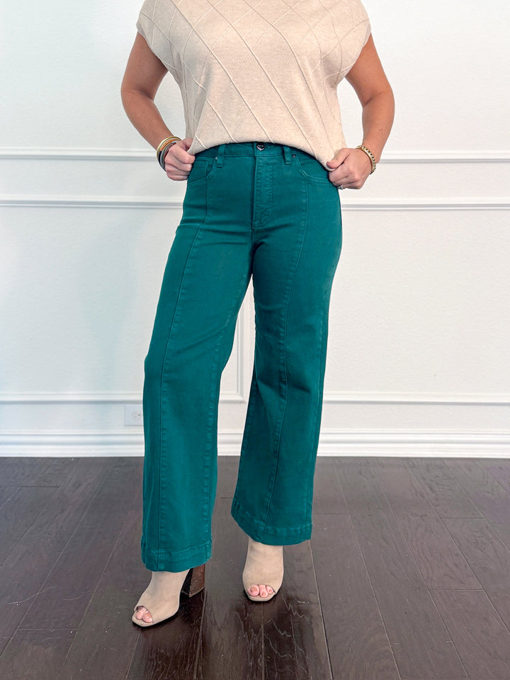 Risen TC High Rise Crop Wide Pants