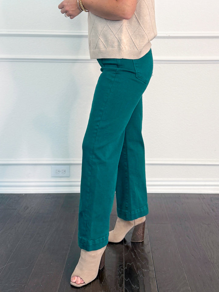 Risen TC High Rise Crop Wide Pants