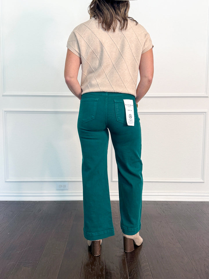 Risen TC High Rise Crop Wide Pants