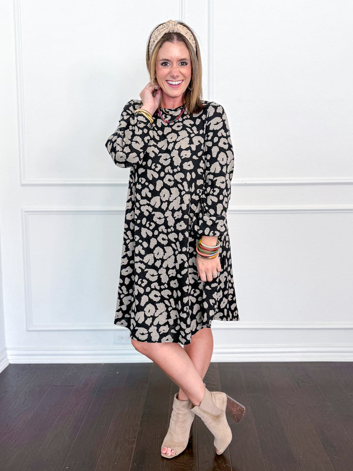 Choose Me Leopard Swing Dress