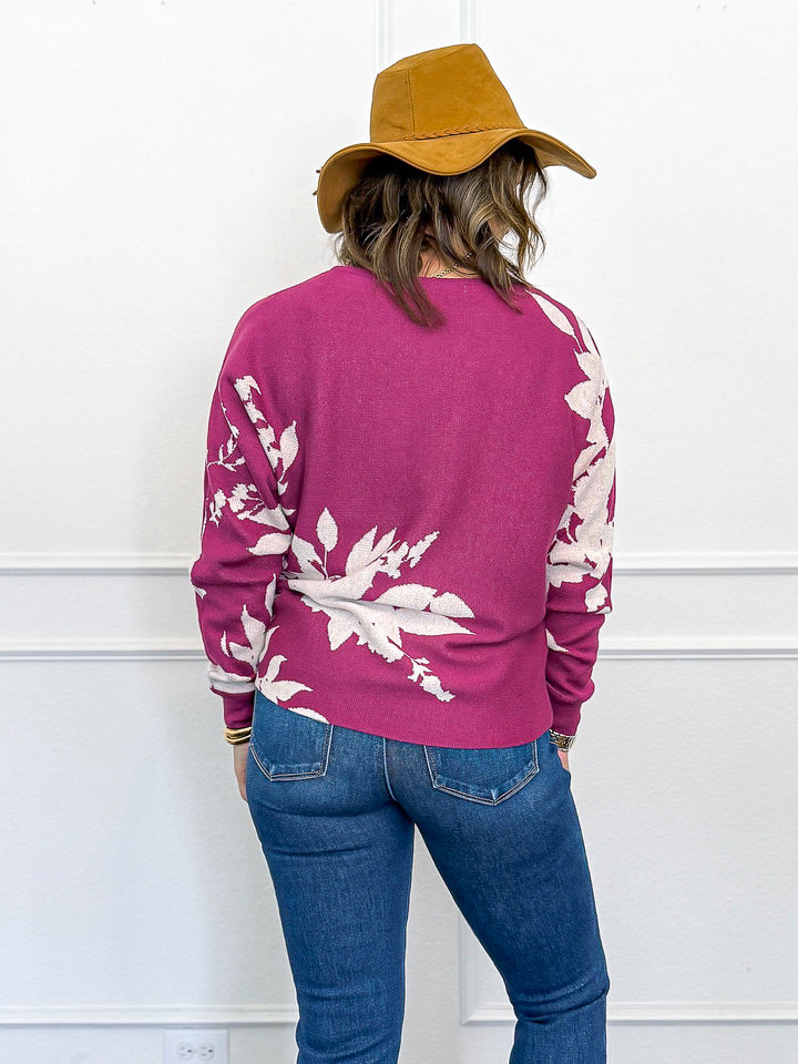 Move Over Floral Sweater