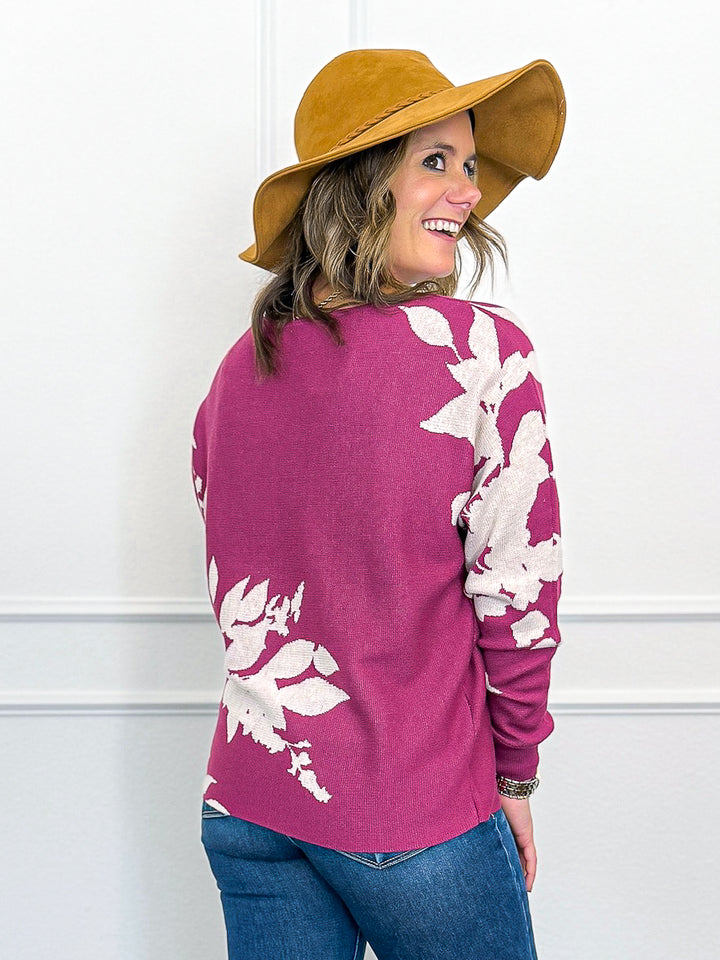 Move Over Floral Sweater