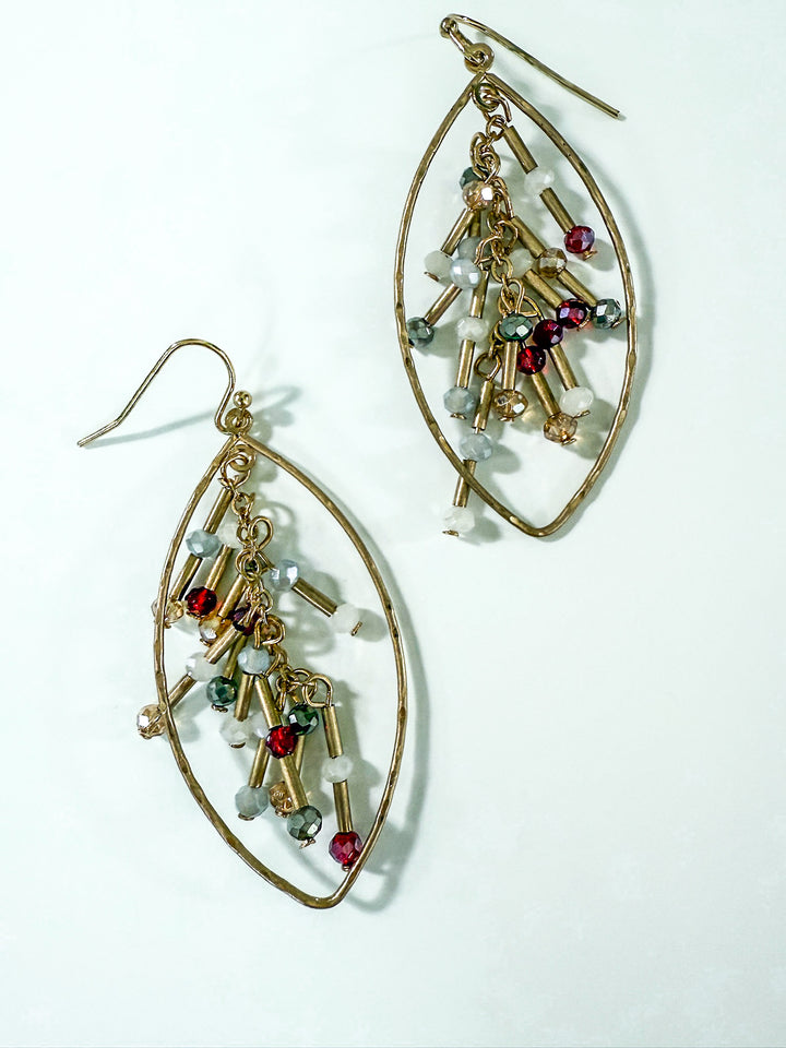 Gilded Drizzle Teardrop Earring