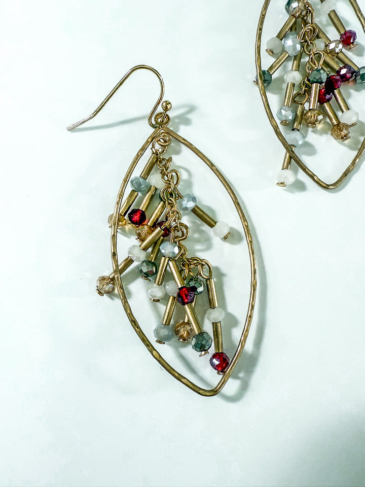 Gilded Drizzle Teardrop Earring